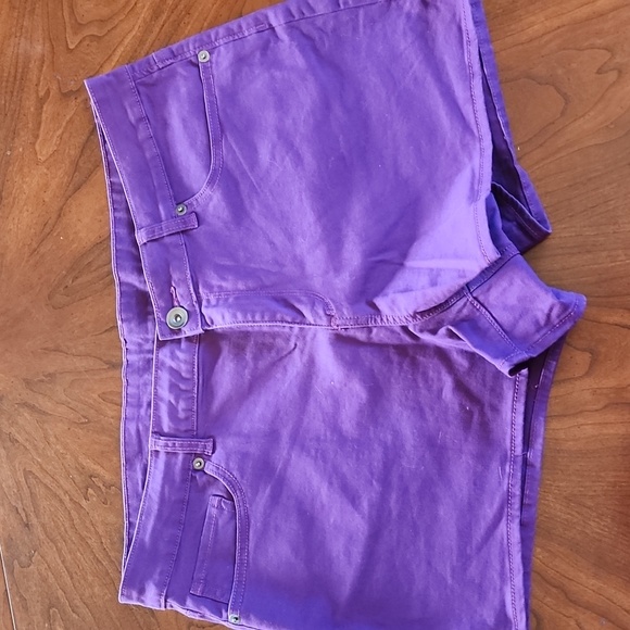Purple Jean Shorts - Picture 2 of 8